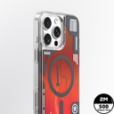 Apple iPhone 16 Pro Max Uyumlu Kılıf Magsafe Şarj Özellikli Parlak Kumlu Sıvılı Tasarımlı Galaxy Fantasy Serisi Kapak - 13