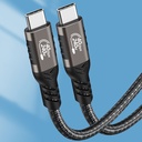 Zore QG01 Type-C to Type-C USB4 PD Data Kablosu 240W 40Gbps 8K@60Hz 0.5 Metre - 12