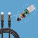 Zore 2.Jenerasyon Type-C to Type-C USB3.2 PD Data Kablosu 100W 20Gbps 4K@60Hz 0.2 Metre - 10