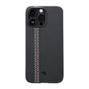 Apple iPhone 14 Pro Uyumlu Kılıf Magsafe Şarj Özellikli 600D Aramid Fiber Pitaka Tactile Woven Orchestra Serisi Rhapsody Kapak - 1
