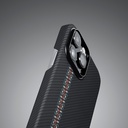 Apple iPhone 14 Pro Uyumlu Kılıf Magsafe Şarj Özellikli 600D Aramid Fiber Pitaka Tactile Woven Orchestra Serisi Rhapsody Kapak - 18