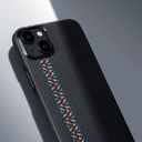Apple iPhone 15 Uyumlu Kılıf Magsafe Şarj Özellikli 600D Aramid Fiber Pitaka Tactile Woven Orchestra Serisi Rhapsody Kapak - 18