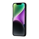 Apple iPhone 14 Uyumlu Kılıf Magsafe Şarj Özellikli 1500D Aramid Fiber Pitaka Ultra-Slim Classic Serisi Black-Grey Twill Kapak - 4