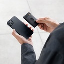 Apple iPhone 14 Uyumlu Kılıf Magsafe Şarj Özellikli 1500D Aramid Fiber Pitaka Ultra-Slim Classic Serisi Black-Grey Twill Kapak - 26