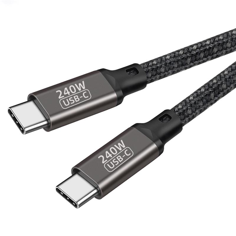 Zore QG02 Type-C to Type-C PD3.1 Data Kablosu 240W 480Mbps 1 Metre - 5