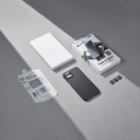 Apple iPhone 15 Plus Uyumlu Kılıf Magsafe Şarj Özellikli 1500D Aramid Fiber Pitaka Ultra-Slim Classic Serisi Black-Grey Twill Kapak - 15