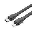 Wiwu Bravo Wİ-C004 Yassı Tasarım 20W Hızlı Şarj Özellikli Type-C to Lightning PD Kablo 1M - 3