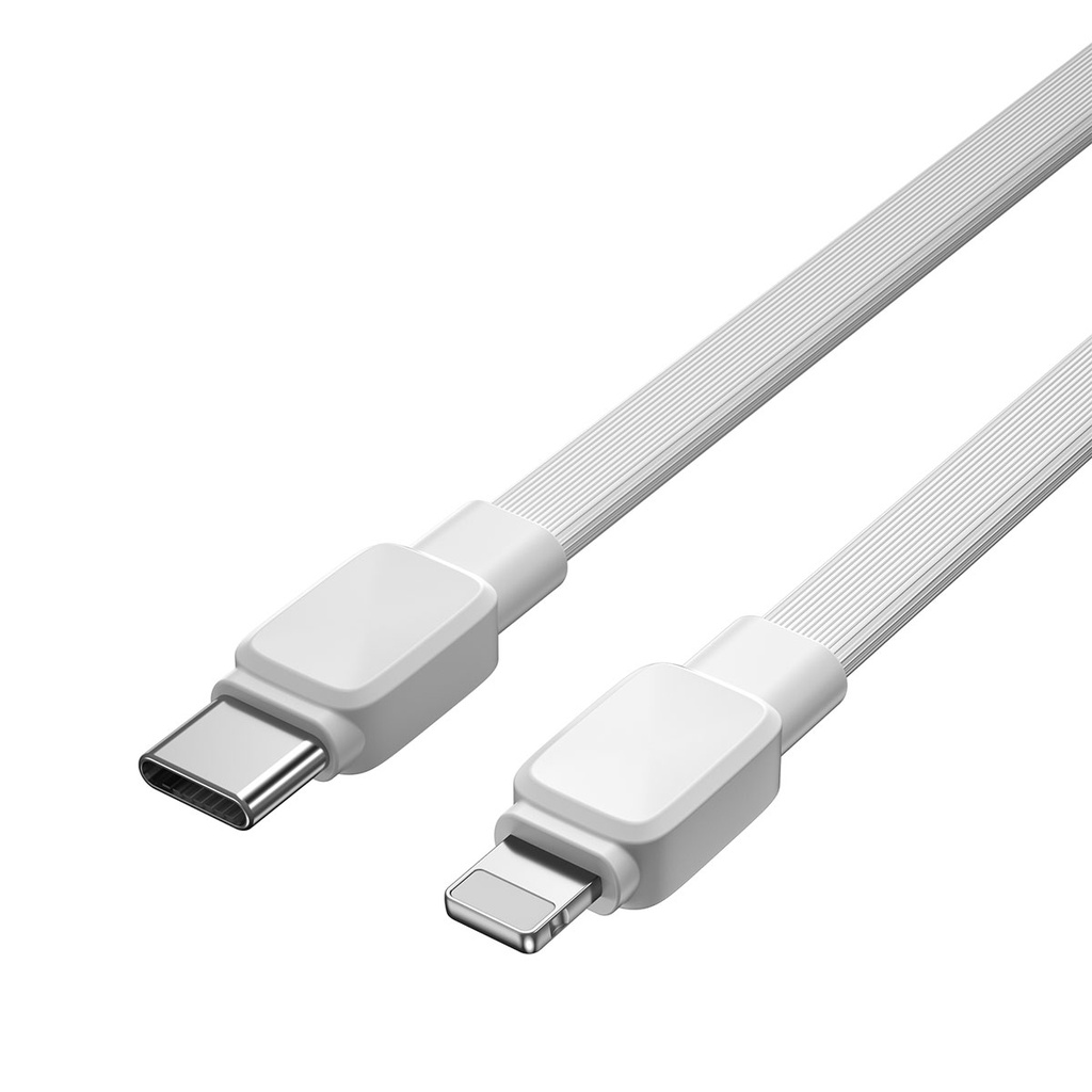 Wiwu Bravo Wİ-C004 Yassı Tasarım 20W Hızlı Şarj Özellikli Type-C to Lightning PD Kablo 1M - 4