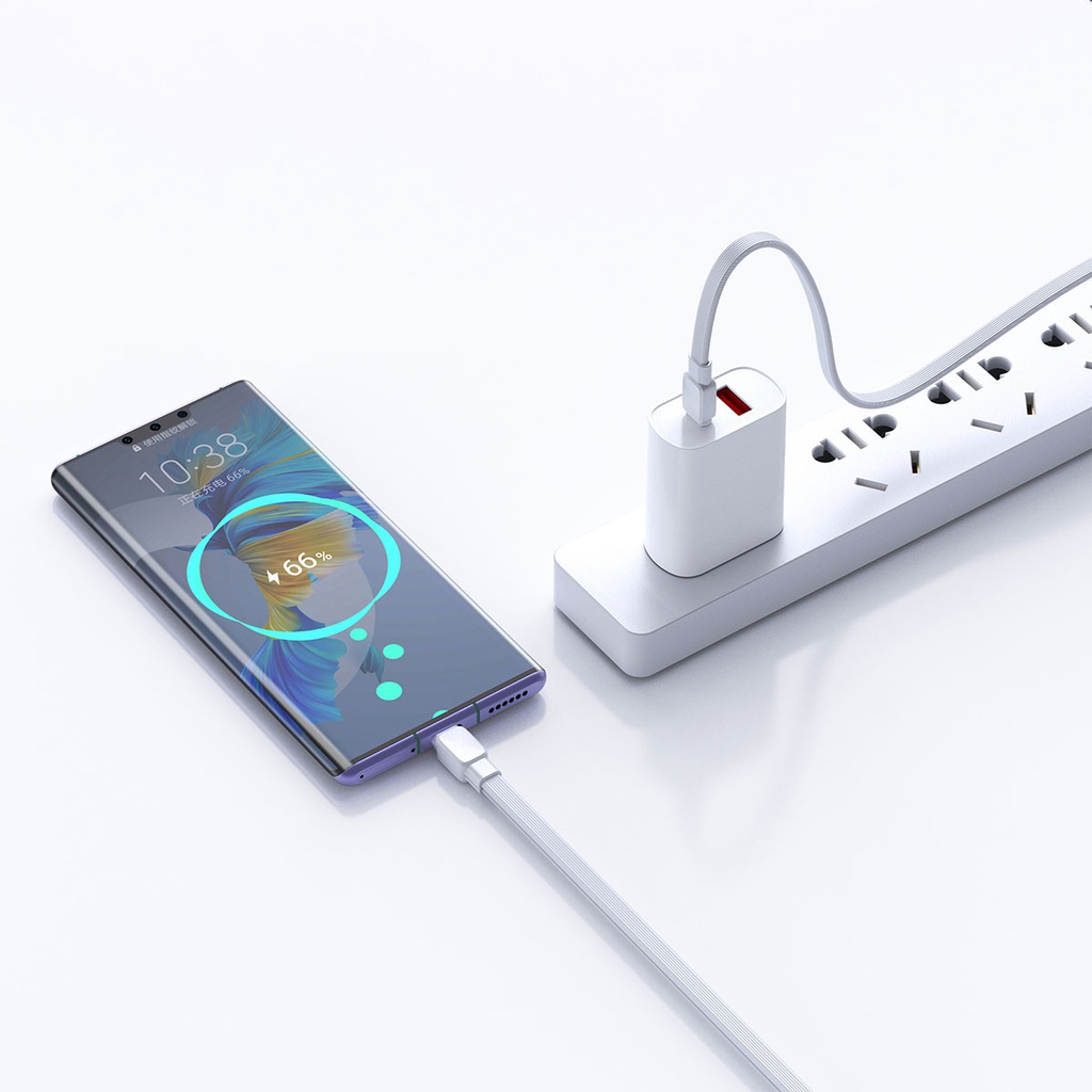 Wiwu Bravo Wİ-C004 Yassı Tasarım 60W Hızlı Şarj Özellikli Type-C To Type-C PD Kablo 1M - 9