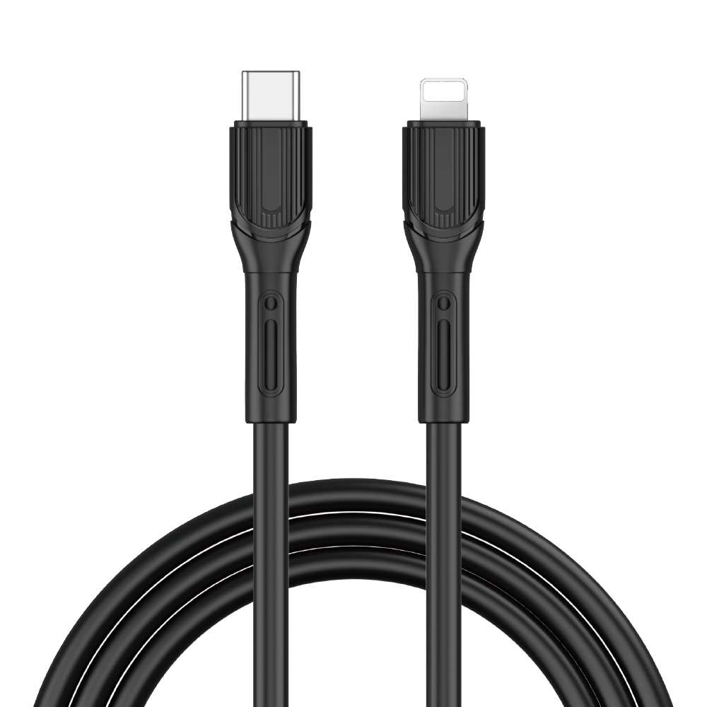 Wiwu Armor Wİ-C005 Kablo Ucu Korumalı Tasarım 20W Hızlı Şarj Özellikli Type-C to Lightning PD Kablo 1M - 6