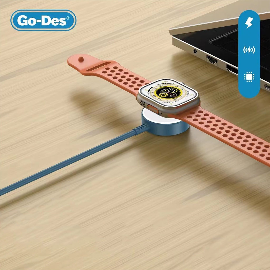 Go Des GD-UC608 Apple Watch Serisi Akıllı Saat Wireless 2 in 1 PD - Usb Hızlı Şarj Kablosu - 2