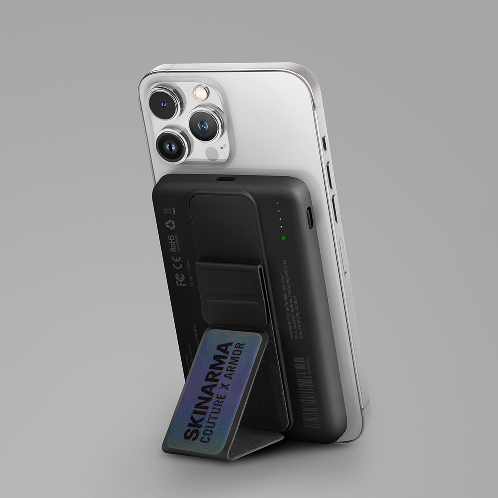 SkinArma Kira Kobai Holografik Tasarımlı Standlı Wireless ve PD Hızlı Şarj Özellikli Powerbank 15W 5000mAh - 2