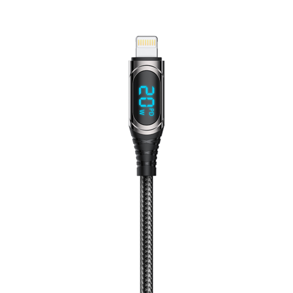 Recci RTC-P21CLPD Ghost Serisi 20W Hızlı Şarj Özellikli Type-C To Lightning PD Kablo 1.2M - 1