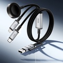 Wiwu Wi-C050 Legend Serisi 3in1 USB-A + Type-C to Lightning – Type-C – Akıllı Saat Şarj Kablosu 100W 1.2M - 6