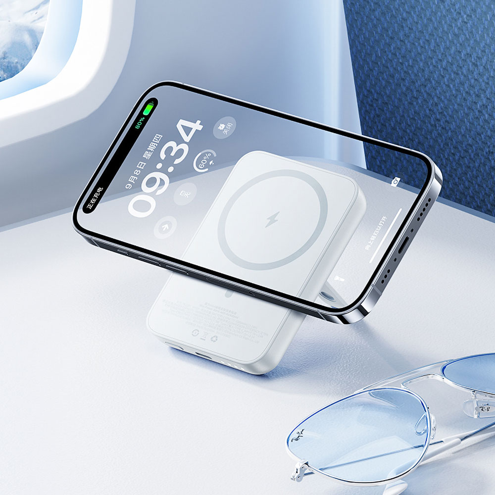 Benks MP09 M-safe Magnetik Standlı İnce Tasarımlı Powerbank 6000mAh - 1