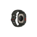 Apple Watch Ultra 49mm Uyumlu Skinarma Mecha 2in1 TPU Kasa Koruyucu + Silikon Kordon - 3
