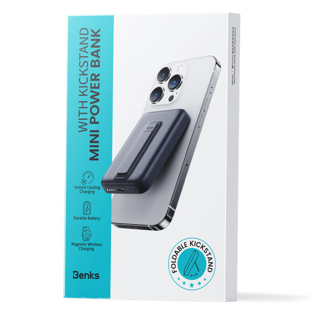 Benks MP09 M-safe Magnetik Standlı İnce Tasarımlı Powerbank 6000mAh - 17