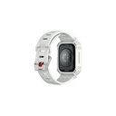Apple Watch 7 45mm Uyumlu Skinarma Mecha 2in1 TPU Kasa Koruyucu + Silikon Kordon - 3