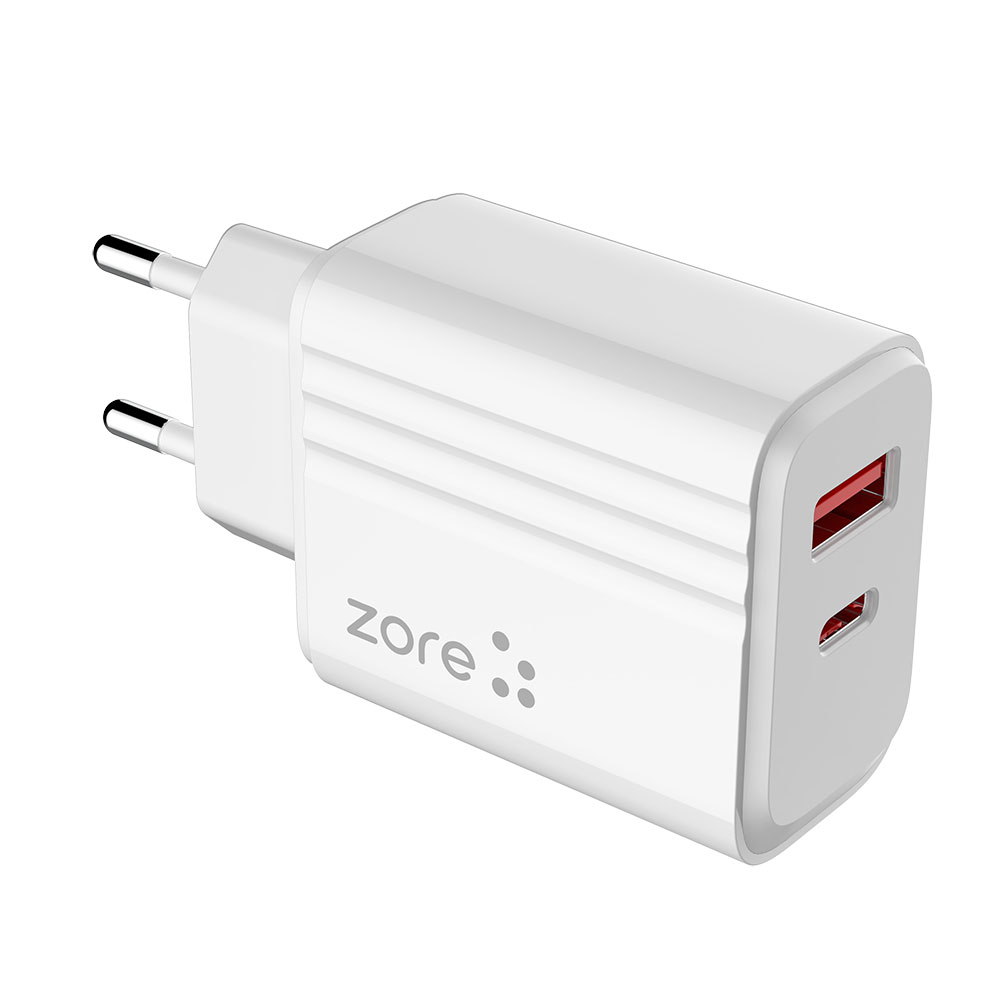 Zore Play Serisi PL05 Lightning 2in1 Seyahat Şarj Aleti 20W - 2