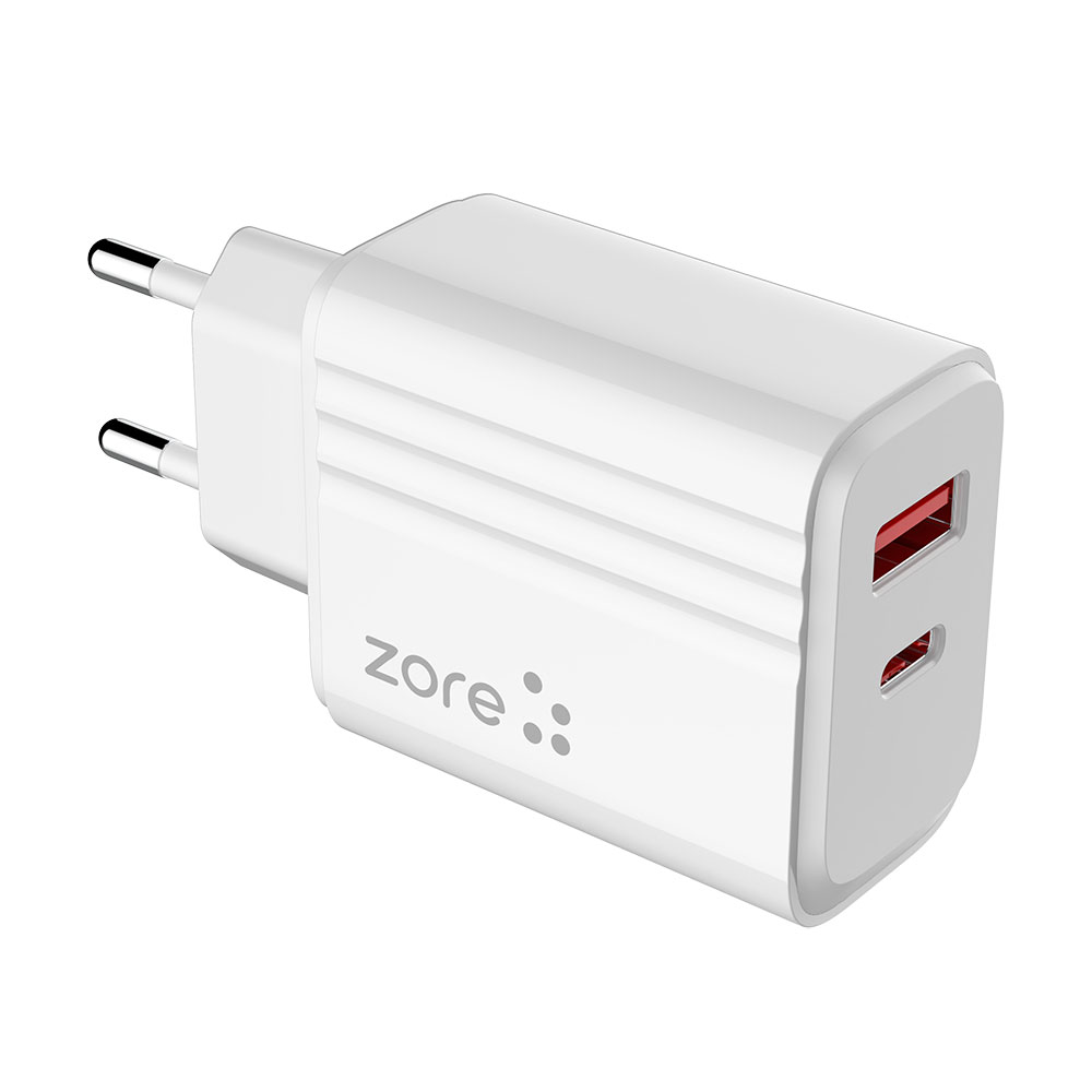 Zore Play Serisi PL06 Type-C 2in1 Seyahat Şarj Aleti 20W - 2