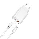 Wiwu Wi-U002 Quick Hızlı Şarj Başlığı Type-C to Lightning PD 20W Kablolu Şarj Seti - 2