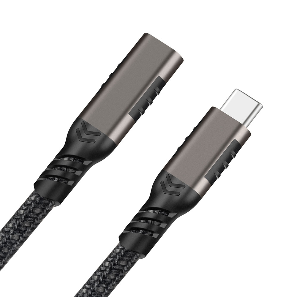 Qgeem Extension USB3.2 Type-C PD Uzatma Kablosu 100W 20Gbps 4K@60Hz 0.2 Metre - 4