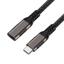 Qgeem Extension USB3.2 Type-C PD Uzatma Kablosu 100W 20Gbps 4K@60Hz 0.2 Metre - 5