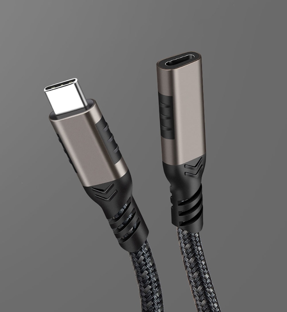 Qgeem Extension USB3.2 Type-C PD Uzatma Kablosu 100W 20Gbps 4K@60Hz 0.2 Metre - 10