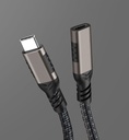 Qgeem Extension USB3.2 Type-C PD Uzatma Kablosu 100W 20Gbps 4K@60Hz 0.2 Metre - 10