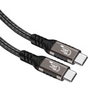 Qgeem QG01 Type-C to Type-C USB4 PD Data Kablosu 240W 40Gbps 8K@60Hz 1.5 Metre - 4