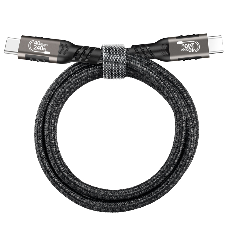 Qgeem QG01 Type-C to Type-C USB4 PD Data Kablosu 240W 40Gbps 8K@60Hz 1.5 Metre - 6