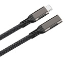 Qgeem Extension USB3.2 Type-C PD Uzatma Kablosu 100W 20Gbps 4K@60Hz 3 Metre - 4