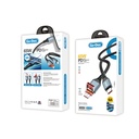 Go Des GD-UC593 Biyonik Terminal Tasarım PD65W Type-C to Type-C & USB-A to Type-C Kablo - 1