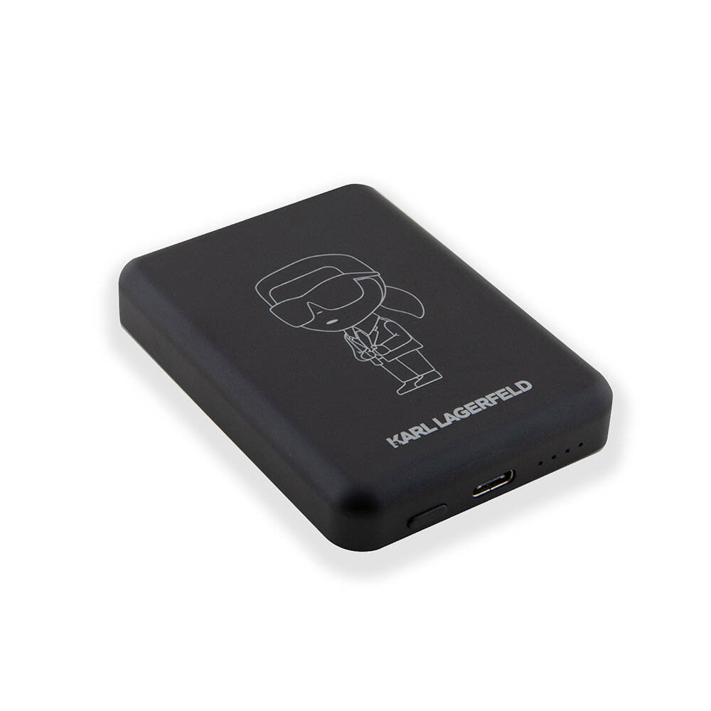 Karl Lagerfeld Led Işıklı Göstergeli M-safe Magnetik Orjinal Lisanslı Powerbank 5000 Mah - 2