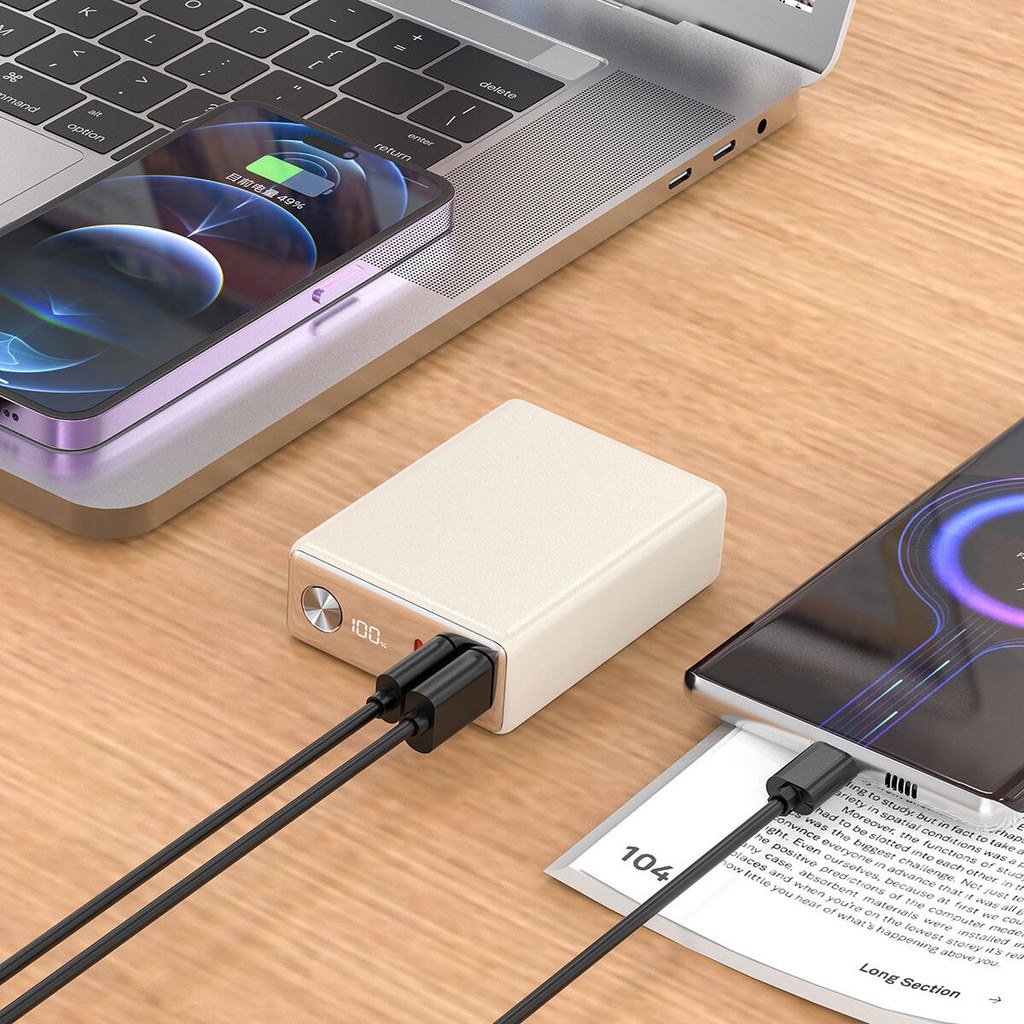 Wiwu Wi-P005 Rock LED Ekranlı Taşınabilir Powerbank PD 20W 10000mAh - 7
