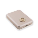 Guess Orjinal Lisanslı M-safe Şarj Özellikli Taşlı 4G Logolu Powerbank 3000mAh 5W - 3