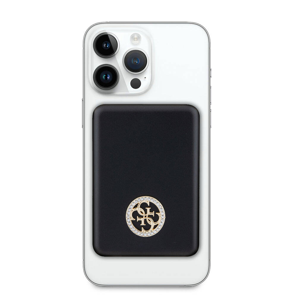 Guess Orjinal Lisanslı M-safe Şarj Özellikli Taşlı 4G Logolu Powerbank 3000mAh 5W - 5