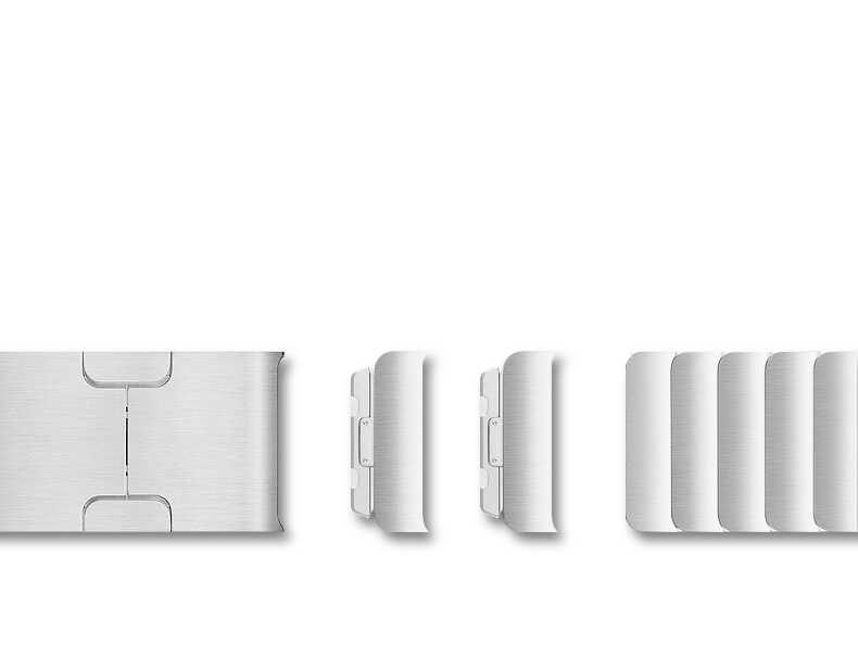 Apple Watch 7 45mm Uyumlu KRD-35 Metal Kordon - 6