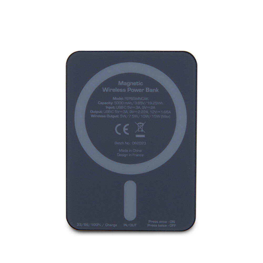 Ferrari Led Işıklı Göstergeli M-safe Magnetik Orjinal Lisanslı Powerbank 5000 Mah - 1