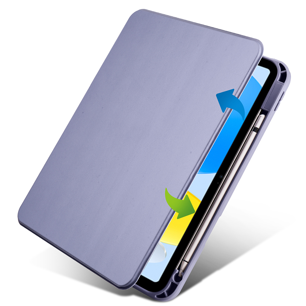 Apple iPad 10.9 2022 (10.Nesil) Uyumlu Kılıf Zore Termik Kalem Bölmeli Dönebilen Standlı Kılıf - 25