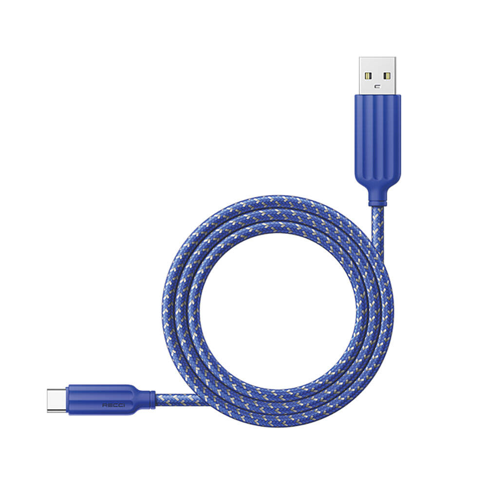 Recci RTC-N23C 3A Hızlı Şarj Özellikli Type-C to USB-A Kablo 1M - 2