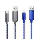 Recci RTC-N23C 3A Hızlı Şarj Özellikli Type-C to USB-A Kablo 1M - 3