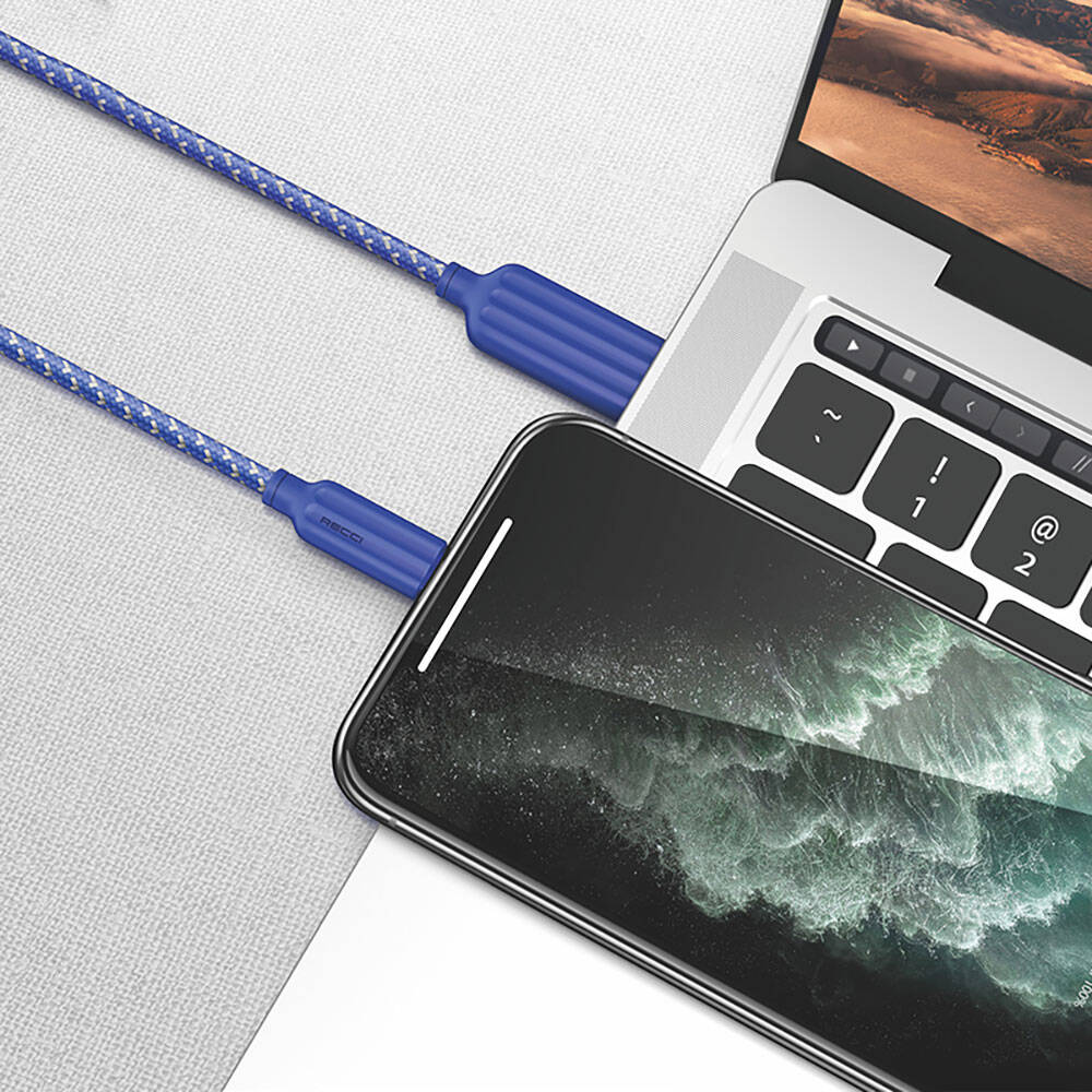 Recci RTC-N23M 2.4A Hızlı Şarj Özellikli Micro to USB-A Kablo 1M - 4