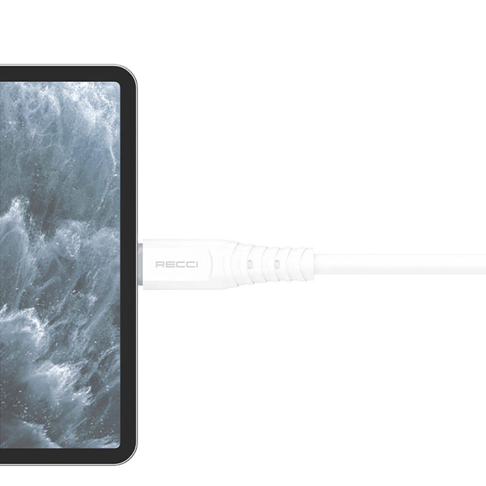 Recci RTC-P09CC Silicone Serisi 65W Hızlı Şarj Özellikli Type-C To Type-C PD Kablo 1.5M - 1