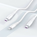 Recci RTC-P09CC Silicone Serisi 65W Hızlı Şarj Özellikli Type-C To Type-C PD Kablo 1.5M - 3