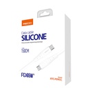 Recci RTC-P09CC Silicone Serisi 65W Hızlı Şarj Özellikli Type-C To Type-C PD Kablo 1.5M - 6
