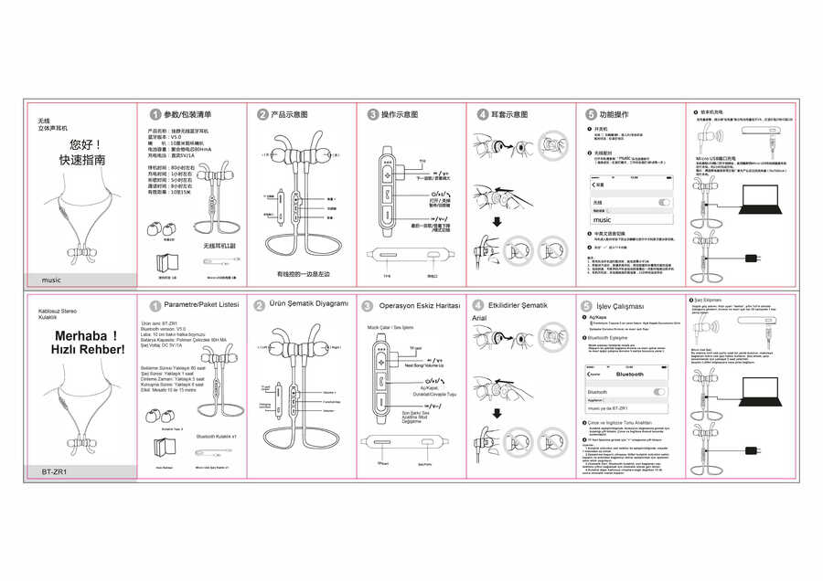 Zore BT-ZR1 Bluetooth Kulaklık - 2