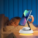 Wiwu Wi-W002 3in1 Hızlı Şarj Özellikli Magnetik Kablosuz Şarj Standı - 4