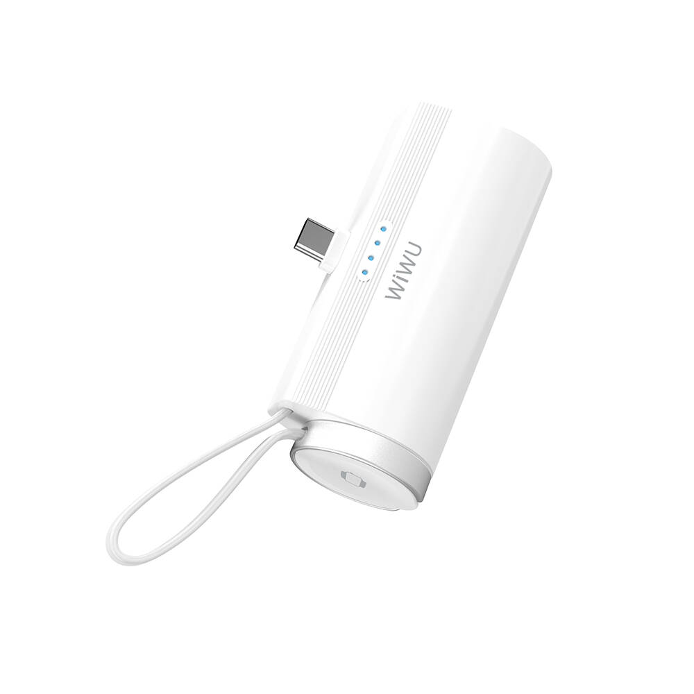 Wiwu Wi-W026 Capsule Serisi 2in1 Mini Taşınabilir Standlı Askılı Type-C PD Powerbank 5000mAh - 3