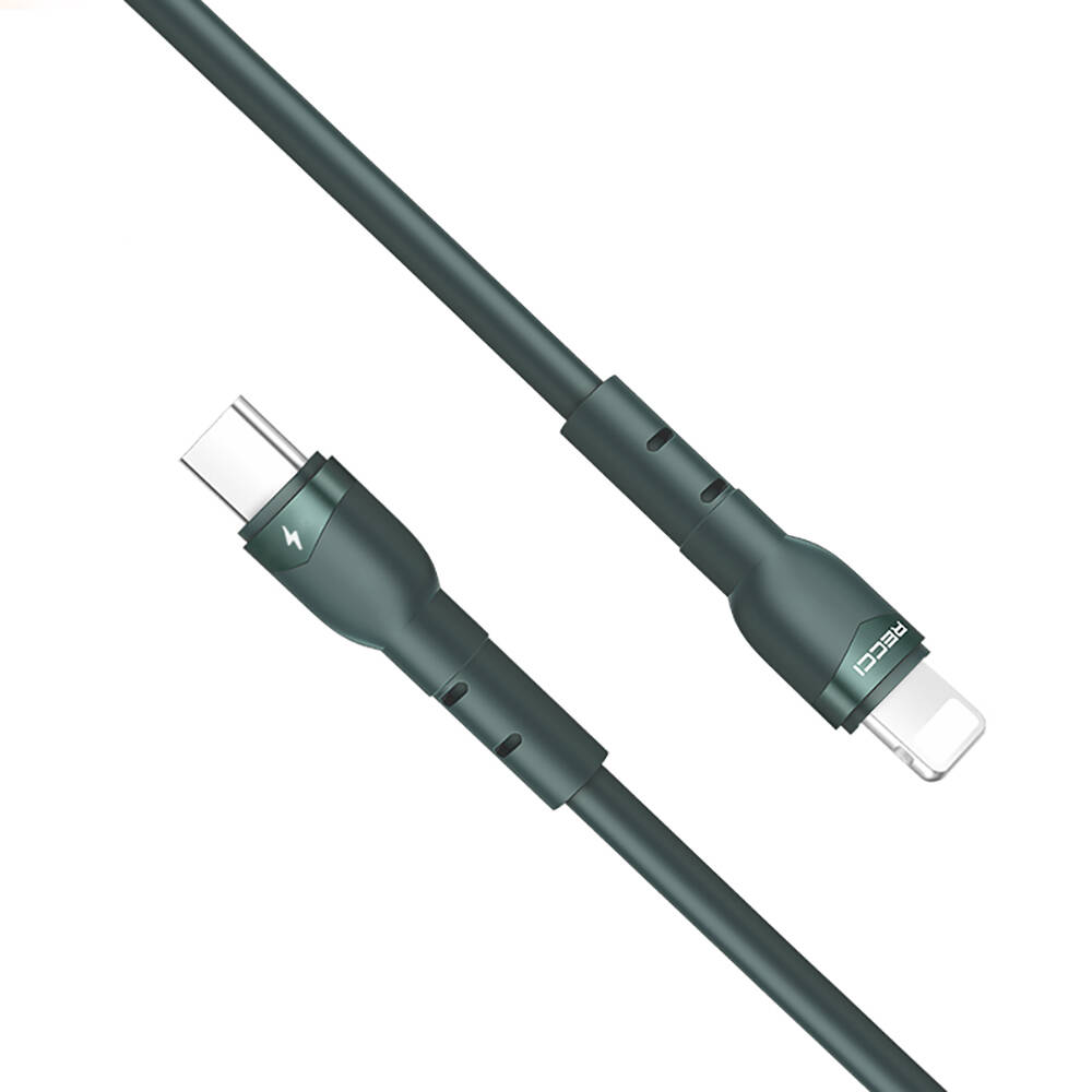 Recci RTC-P35CL Hızlı Şarj Özellikli 100cm Type-C to Lightning Kablo - 4